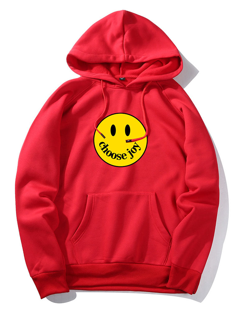 Smiley Print Hoodie